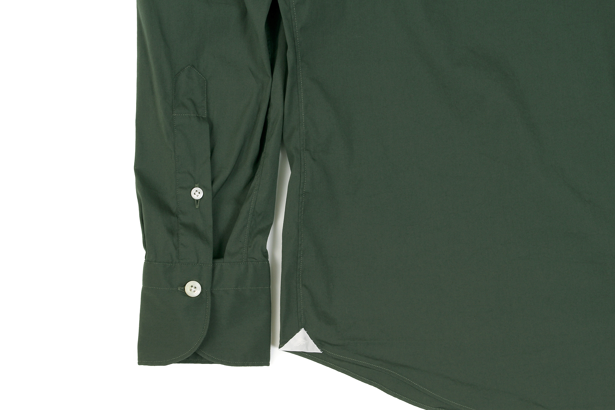 Finamore (フィナモレ) SEUL ITALIAN COLOR STRETCH COTTON SHIRTS ストレッチコットン ワンピースカラー シャツ OLIVE (オリーブ) made in italy (イタリア製) 2020 春夏新作 愛知 名古屋 altoediritto アルトエデリット シャツ