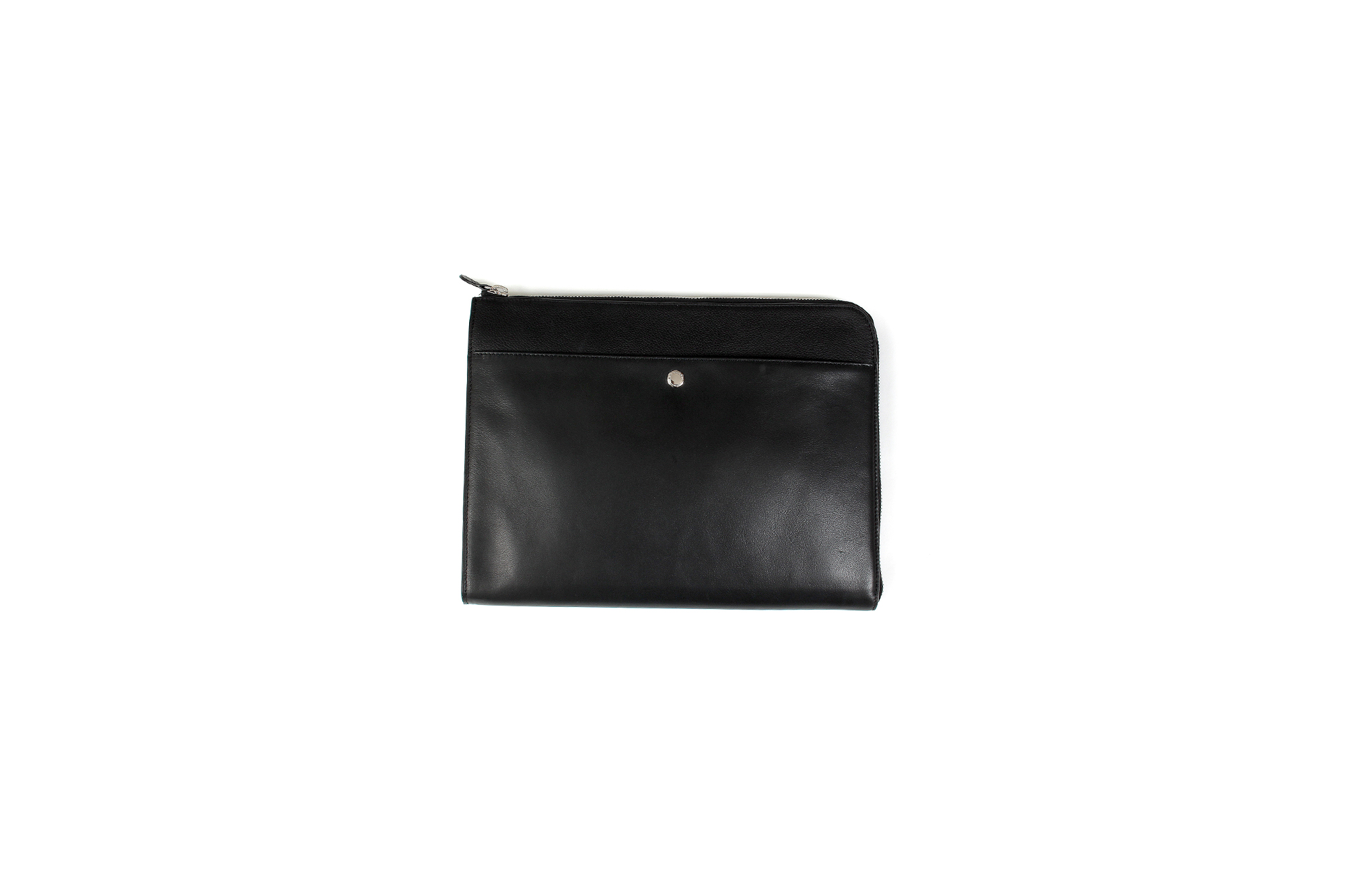 J&M DAVIDSON(ジェイアンドエムデヴィッドソン) PORTFOLIO POUCH (ポートフォリオポーチ) カーフレザー クラッチバッグ BLACK (ブラック・999) Made in spain (スペイン製) 2019 秋冬新作 愛知 名古屋 altoediritto アルトエデリット