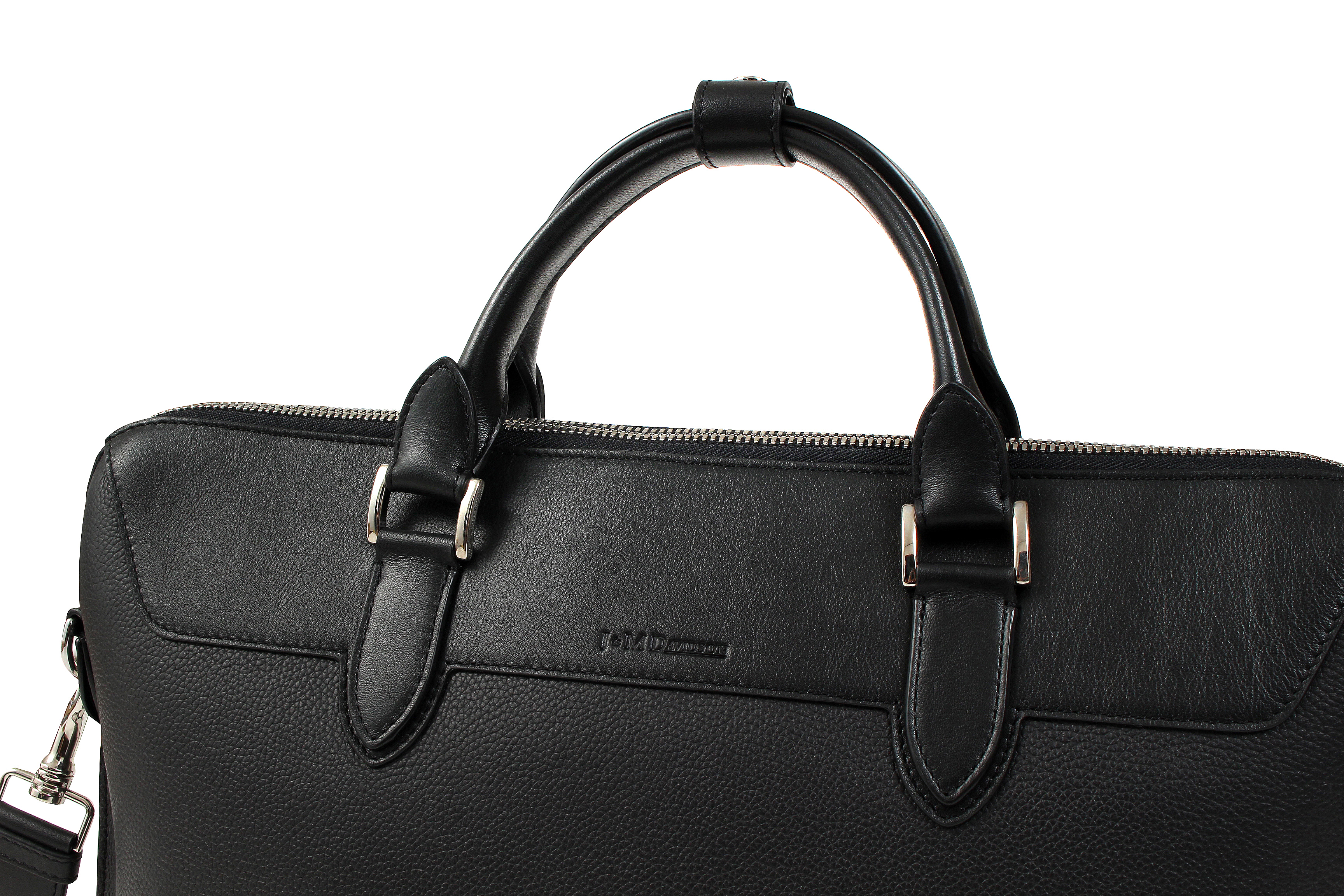 J&M DAVIDSON(ジェイアンドエムデヴィッドソン) WORK TOTE (ワークトート) カーフレザー ブリーフケース BLACK (ブラック・999) Made in spain (スペイン製) 2019 秋冬新作 altoediritto アルトエデリット 愛知 名古屋