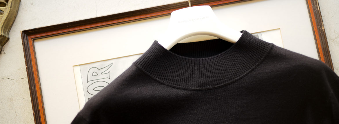 MANRICO CASHMERE “Silk Cashmere Wool” Mock Neck Sweater M050 0006 2020AWのイメージ