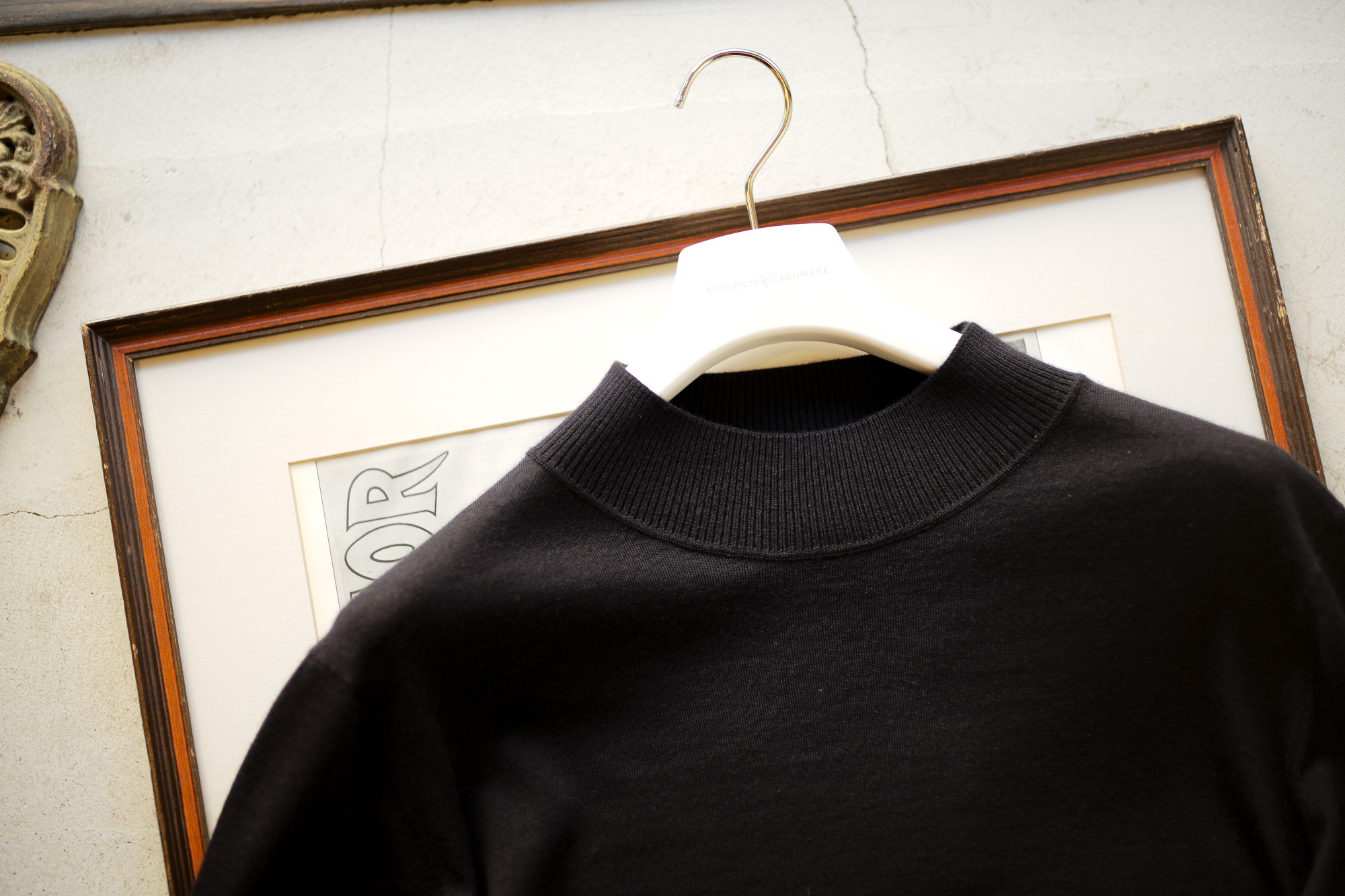 MANRICO CASHMERE "Silk Cashmere Wool" Mock Neck Sweater M050 0006 2020AW マンリコカシミア カシミヤ シルク カシミヤ ウール ニット イタリア製 altoediritto アルトエデリット　愛知 名古屋 