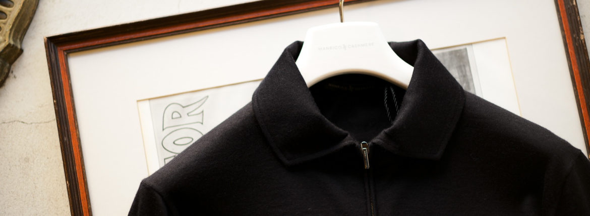 MANRICO CASHMERE “Silk Cashmere Wool” Polo Halfzip Sweater M050 0004 2020AWのイメージ