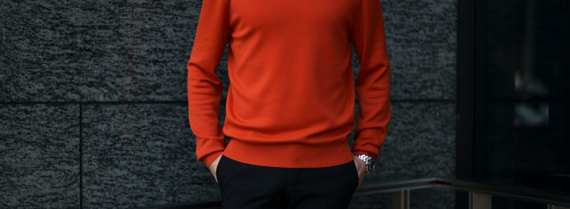 MANRICO CASHMERE(マンリコカシミア) “Super Cashmere” Crew Neck Sweater M040 0000 スーパーカシミヤ クルーネック セーター BLACK(ブラック),SNOW WHITE(スノーホワイト),DRESS BLUES(ドレスブルー),ROYAL BLUE(ロイヤルブルー),SABLE(グレージュ),GREY STONE(ダークグレー),AZTEC(ブラウン),CAMEL(キャメル),KOMBU GREEN(グリーン),YELLOW(イエロー),GRENADINE(オレンジ),HIGH RISK RED(ハイリスクレッド) MADE IN ITALY(イタリア製) 2020AWのイメージ