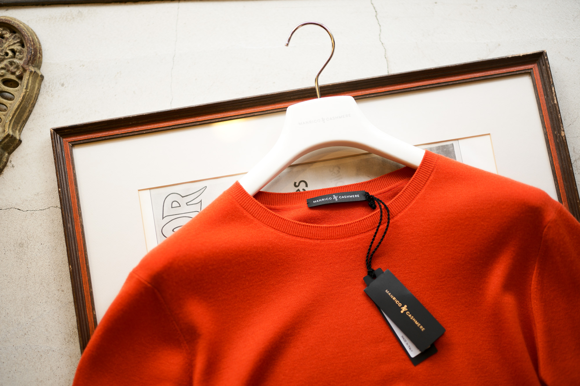 MANRICO CASHMERE "Super Cashmere" Crew Neck Sweater M040 0000 2020AW マンリコカシミア スーパーカシミア クルーネックセーター カシミヤ 愛知 名古屋 altoediritto アルトエデリット