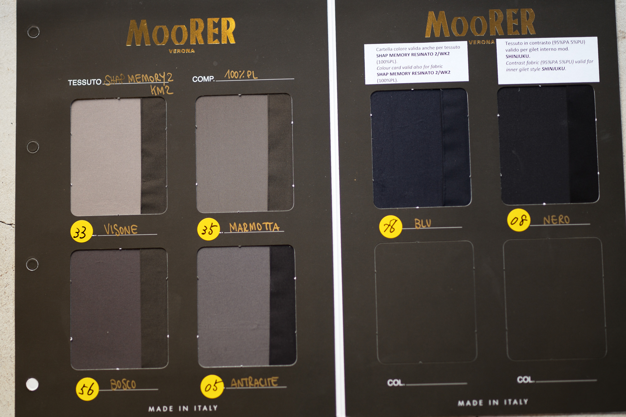 MOORER "FAYER" Nylon Down Vest  2020AW /// VISONE(ベージュ・33),MARMOTTA(ブラウン・35),BOSCO(オリーブ・56),ANTRACITE(チャコール・05),BLUE(ブルー・78),NERO(ブラック・08) 【2020 秋冬 受注会開催 2019.12.15～2020.1.05】ムーレー ボンド カシミヤコート 愛知 名古屋 altoediritto アルトエデリット ダウンコート ヘルシンキ