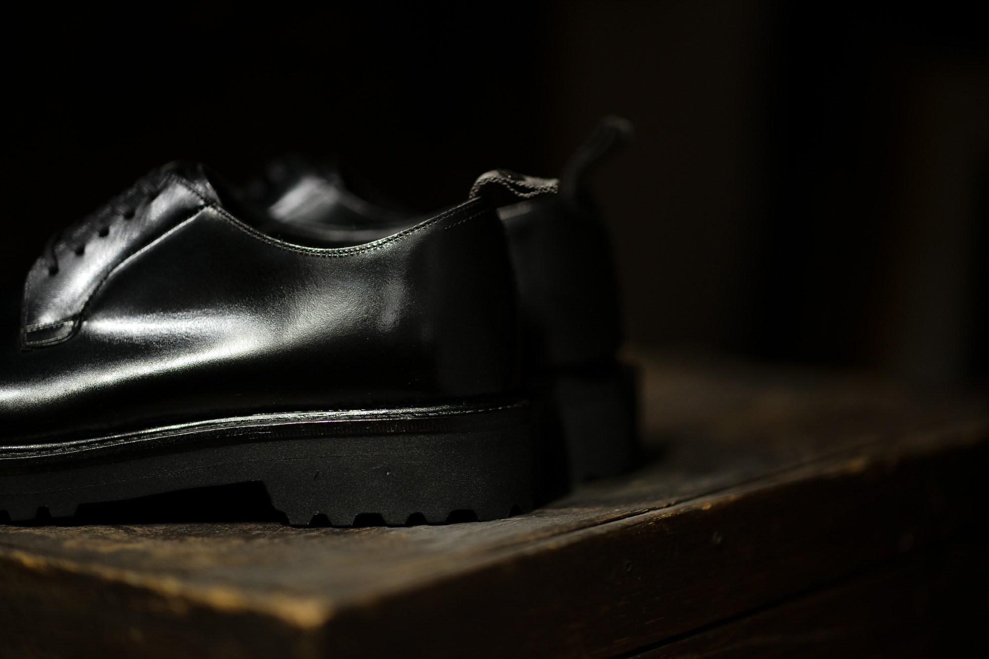 WH (ダブルエイチ) WHS-0010 Plane Toe Shoes (干場氏 スペシャル) Birdie Last (バーディラスト) ANNONAY Vocalou Calf Leather プレーントゥシューズ BLACK (ブラック) MADE IN JAPAN (日本製) 2020 愛知 名古屋 alto e diritto altoediritto アルトエデリット