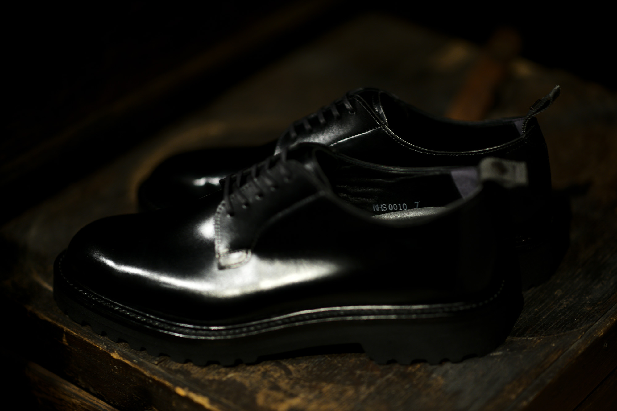 WH (ダブルエイチ) WHS-0010 Plane Toe Shoes (干場氏 スペシャル) Birdie Last (バーディラスト) ANNONAY Vocalou Calf Leather プレーントゥシューズ BLACK (ブラック) MADE IN JAPAN (日本製) 2020 愛知 名古屋 alto e diritto altoediritto アルトエデリット