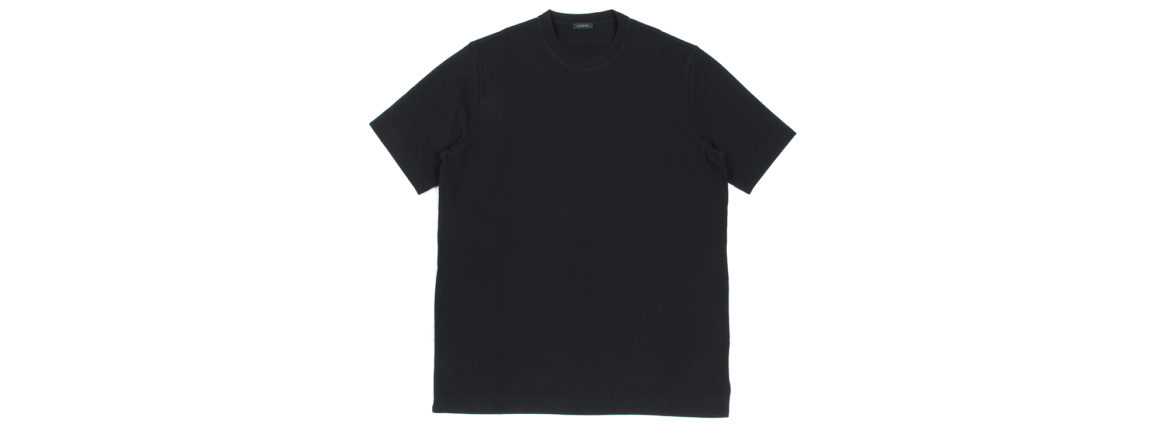 ZANONE(ザノーネ) Crew Neck T-shirt (クルーネックTシャツ) ice cotton アイスコットン Tシャツ BLACK (ブラック・Z0015) MADE IN ITALY(イタリア製) 2020 春夏 【ご予約開始】愛知 名古屋 altoediritto アルトエデリット tee 夏Tシャツ