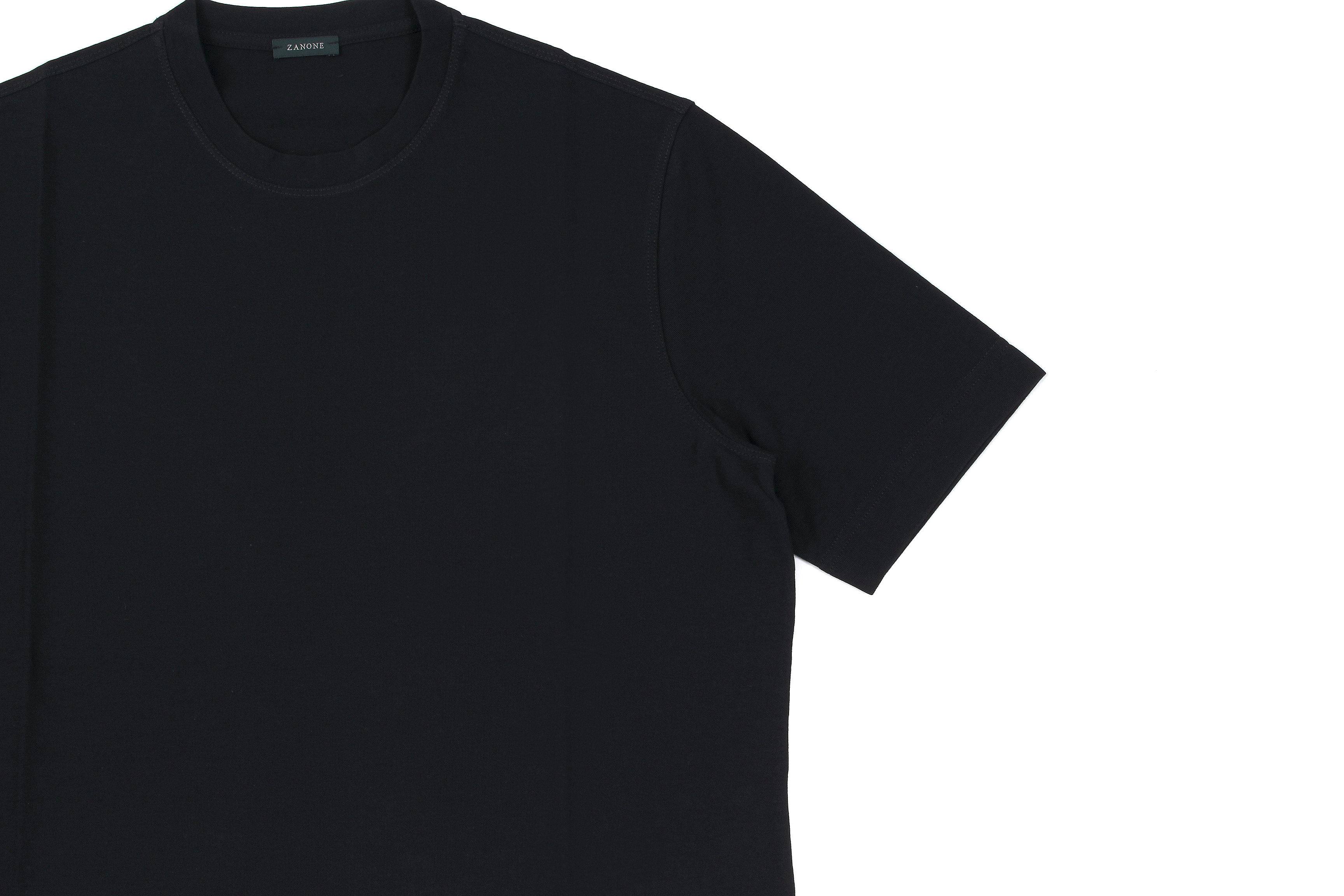 ZANONE(ザノーネ) Crew Neck T-shirt (クルーネックTシャツ) ice cotton アイスコットン Tシャツ BLACK (ブラック・Z0015) MADE IN ITALY(イタリア製) 2020 春夏 【ご予約開始】愛知 名古屋 altoediritto アルトエデリット tee 夏Tシャツ