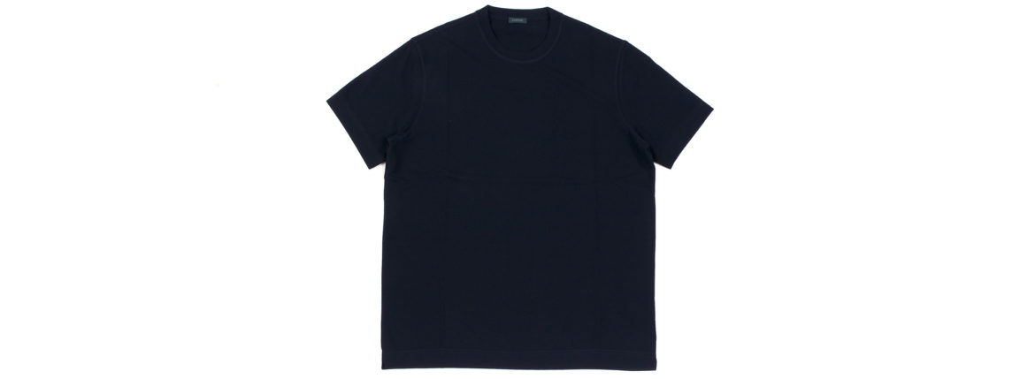 ZANONE(ザノーネ) Crew Neck T-shirt (クルーネックTシャツ) ice cotton アイスコットン Tシャツ NAVY (ネイビー・Z0542) MADE IN ITALY(イタリア製) 2020 春夏 【ご予約開始】愛知 名古屋 altoediritto アルトエデリット tee 夏Tシャツ