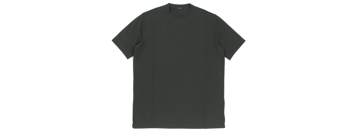 ZANONE(ザノーネ) Crew Neck T-shirt (クルーネックTシャツ) ice cotton アイスコットン Tシャツ OLIVE (オリーブ・Z0049) MADE IN ITALY(イタリア製) 2020 春夏 【ご予約開始】のイメージ