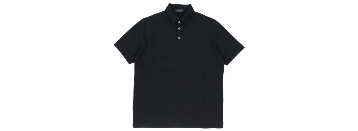 ZANONE(ザノーネ) Polo Shirt ice cotton アイスコットン ポロシャツ BLACK (ブラック・Z0015) made in italy (イタリア製) 2020春夏新作 愛知 名古屋 altoediritto アルトエデリット