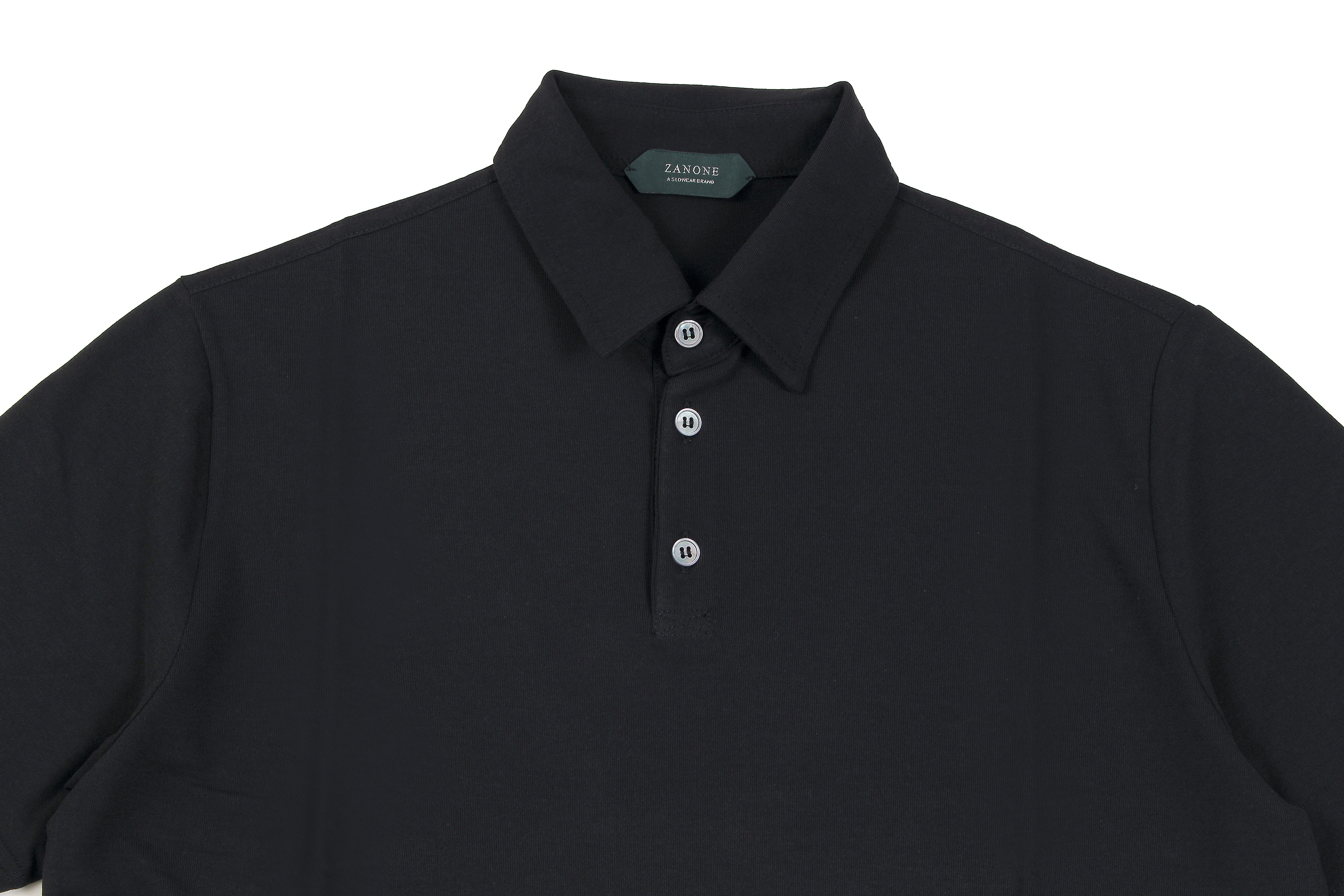 ZANONE(ザノーネ) Polo Shirt ice cotton アイスコットン ポロシャツ BLACK (ブラック・Z0015) made in italy (イタリア製) 2020春夏新作 愛知 名古屋 altoediritto アルトエデリット