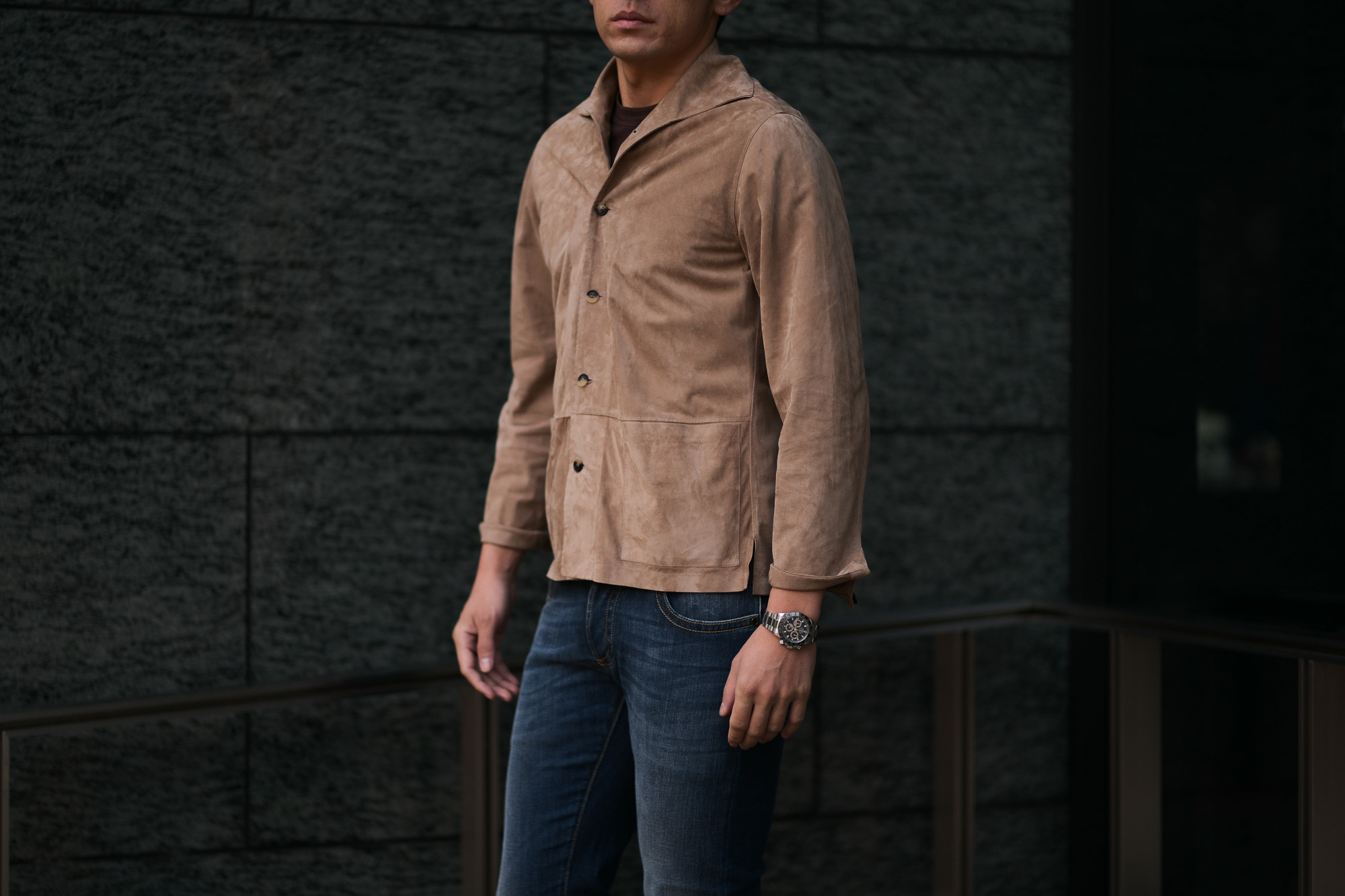 Alfredo Rifugio (アルフレード リフージオ) 20E326HM CAMOSCIO Summer Suede Leather Shirts サマースウェード レザーシャツ BEIGE(ベージュ) made in italy (イタリア製) 2020 春夏 【ご予約受付中】 alfredorifujio アルフレードリフージオ 愛知 名古屋 Alto e Diritto アルト エ デリット alto e diritto アルトエデリット レザージャケット 素肌にレザー 42,44,46,48,50,52