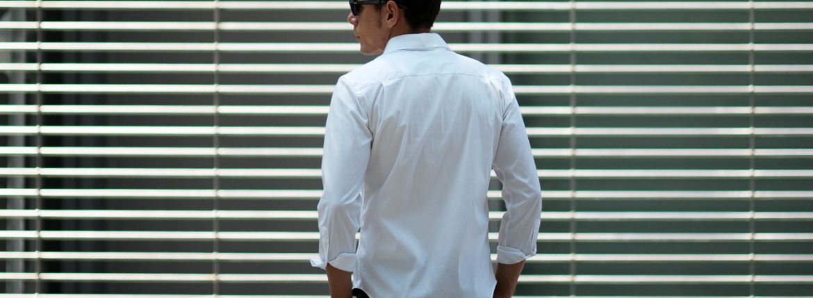 Cuervo (クエルボ) Sartoria Collection (サルトリア コレクション) Pier(ピエル) STRETCH COTTON ストレッチコットン シャツ WHITE(ホワイト) MADE IN ITALY (イタリア製) 2020 イタリアシャツ 愛知 名古屋 altoediritto アルトエデリット