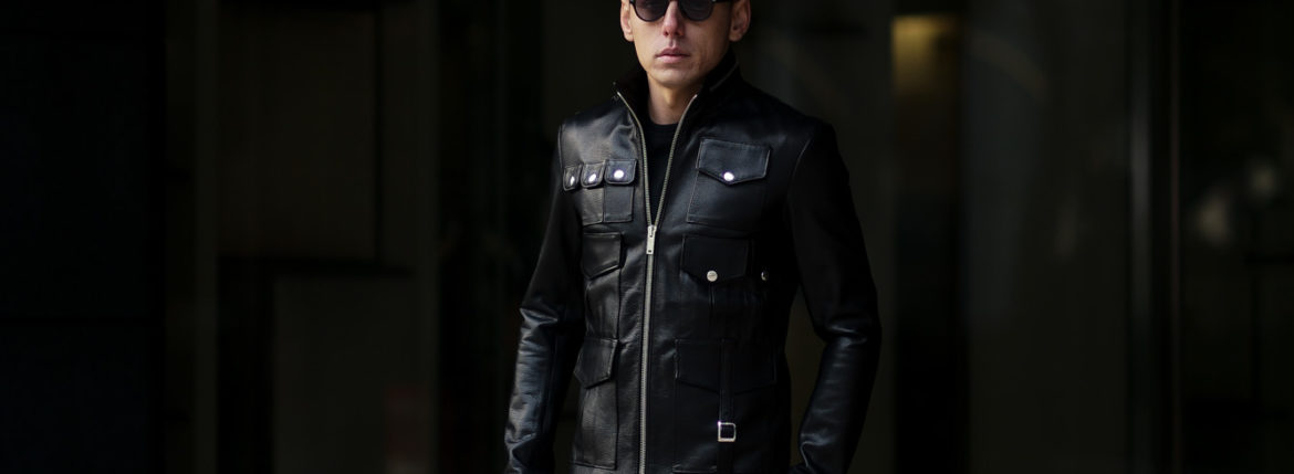 cuervo bopoha (クエルボ ヴァローナ) Satisfaction Leather Collection (サティスファクション レザー コレクション) HUNK(ハンク) BUFFALO LEATHER (バッファロー レザー) レザージャケット BLACK(ブラック) MADE IN JAPAN (日本製) 2020 春夏 愛知 名古屋 altoediritto アルトエデリット バイオハザード ハンク バイオ BIOHAZARD