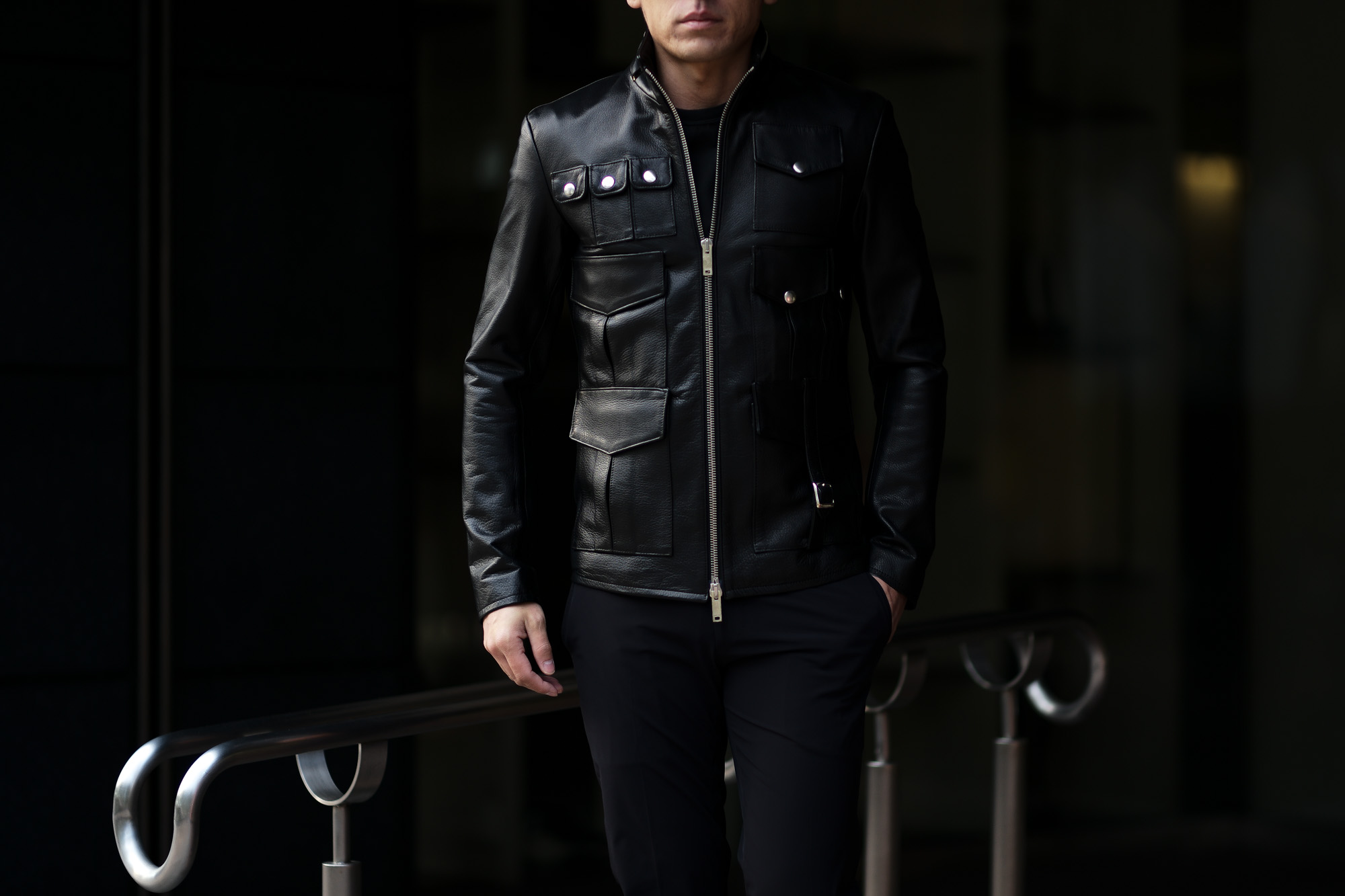 cuervo bopoha (クエルボ ヴァローナ) Satisfaction Leather Collection (サティスファクション レザー コレクション) HUNK(ハンク) BUFFALO LEATHER (バッファロー レザー) レザージャケット BLACK(ブラック) MADE IN JAPAN (日本製) 2020 春夏 愛知 名古屋 altoediritto アルトエデリット バイオハザード ハンク バイオ BIOHAZARD