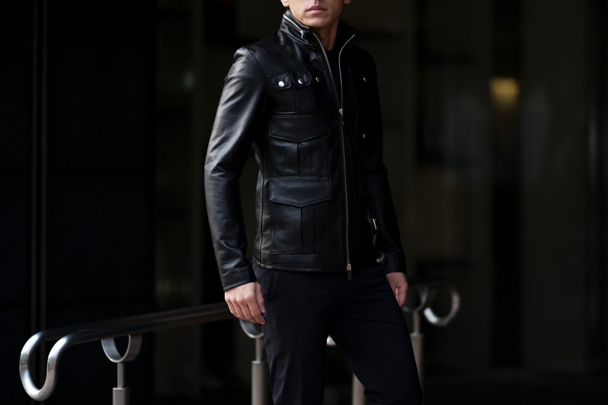 cuervo bopoha (クエルボ ヴァローナ) Satisfaction Leather Collection (サティスファクション レザー コレクション) HUNK(ハンク) BUFFALO LEATHER (バッファロー レザー) レザージャケット BLACK(ブラック) MADE IN JAPAN (日本製) 2020 春夏 愛知 名古屋 altoediritto アルトエデリット バイオハザード ハンク バイオ BIOHAZARD