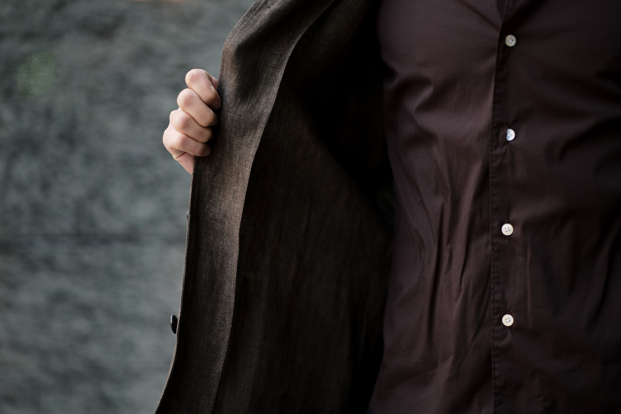 De Petrillo(デ ペトリロ) SAHARIANA (サハリアーナ) リネン サファリ ジャケット BROWN (ブラウン・312) Made in italy (イタリア製) 2020 春夏【ご予約受付中】 愛知 名古屋 altoediritto アルトエデリット depetrillo