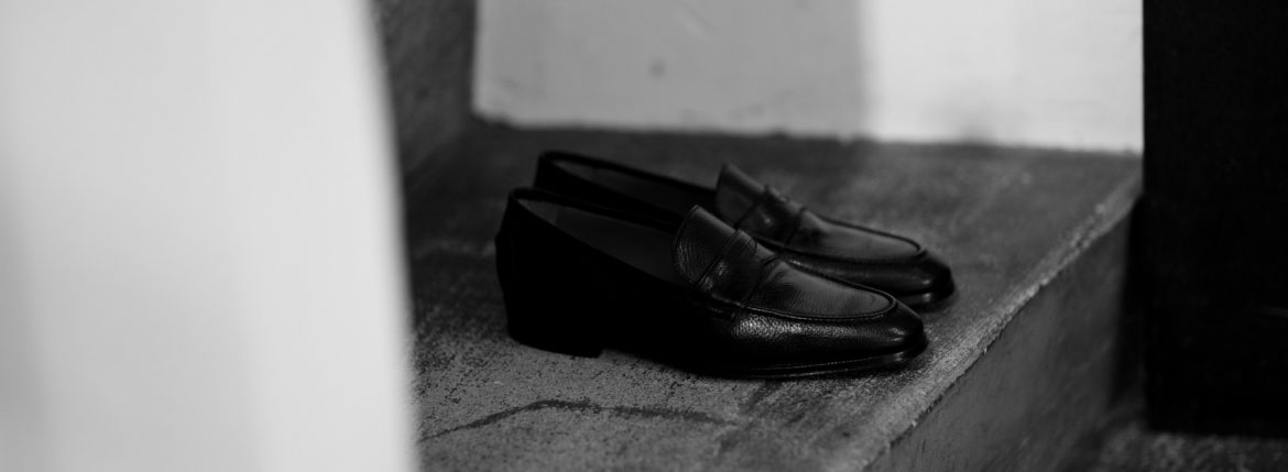 ENZO BONAFE(エンツォボナフェ) ART. EB-08 Coin Loafer コインローファー LAMA ラマレザー ドレスシューズ ローファー NERO(ブラック) made in italy (イタリア製) 2020 春夏 【ご予約受付中】 愛知 名古屋 enzobonafe エンツォボナフェ eb08 ローファー zodiac nagoya alto e diritto altoediritto アルトエデリット コードバン