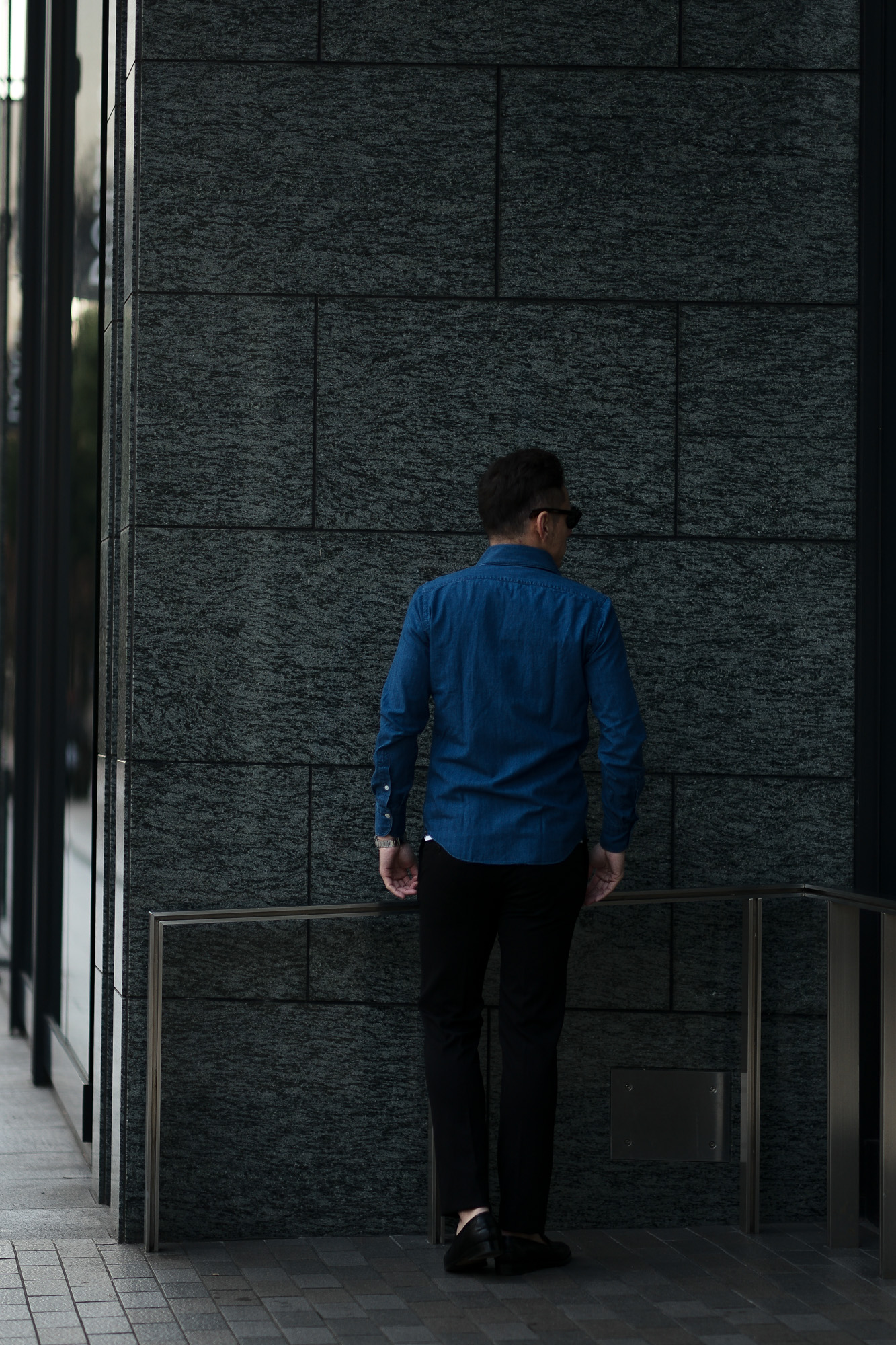 Finamore (フィナモレ) SEUL ITALIAN COLOR DENIM SHIRTS デニム