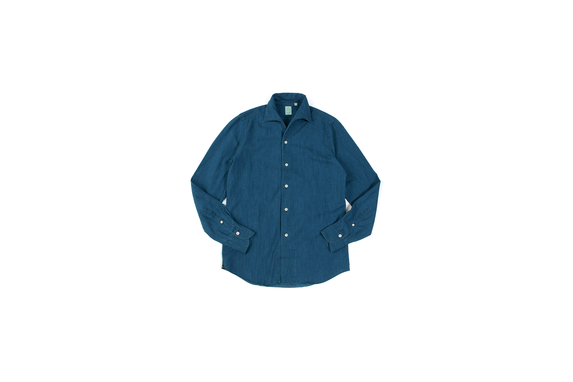 Finamore (フィナモレ) SEUL ITALIAN COLOR DENIM SHIRTS デニム ワンピースカラー シャツ BLEACH (ブリーチ・01) made in italy (イタリア製) 2020 春夏新作 愛知 名古屋 altoediritto アルトエデリット デニムシャツ