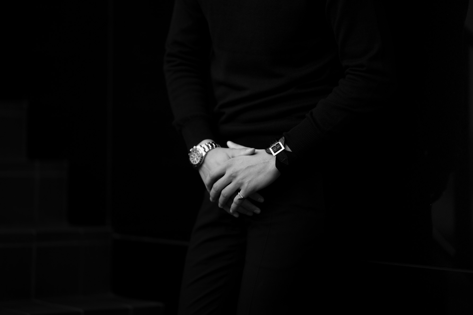 FIXER(フィクサー) CROCODILE LEATHER BRACELET 925 STERLING SILVER(925 スターリングシルバー) クロコダイル レザー ブレスレット BLACK (ブラック) 2020 愛知 名古屋 altoediritto アルトエデリット クロコダイル ブレスレット バングル