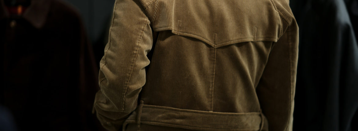 GRENFELL /// 273-21110 Ken2Long CORDUROY TRENCH COAT BEIGE・33 , DARK BROWN・38 2020 AW 【ご予約受付中】のイメージ