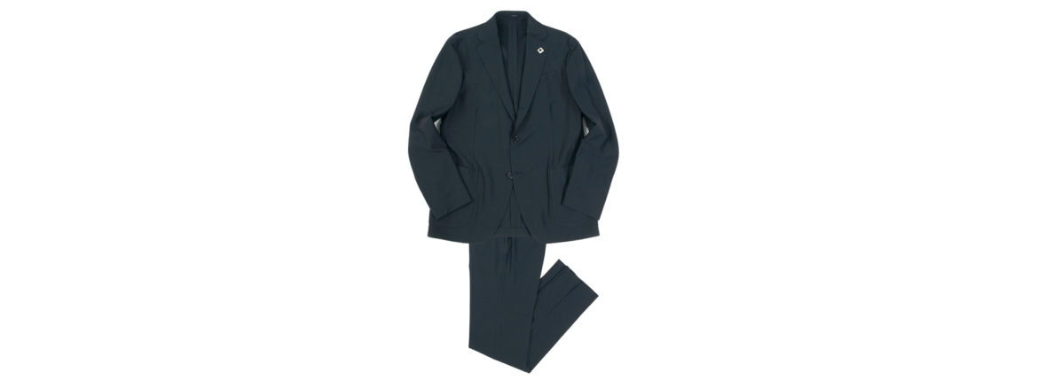 LARDINI (ラルディーニ) EASY WEAR (イージーウエア) Pakkaburu Suit パッカブル サマージャージ スーツ NAVY (ネイビー・1) Made in italy (イタリア製) 2020 春夏新作のイメージ