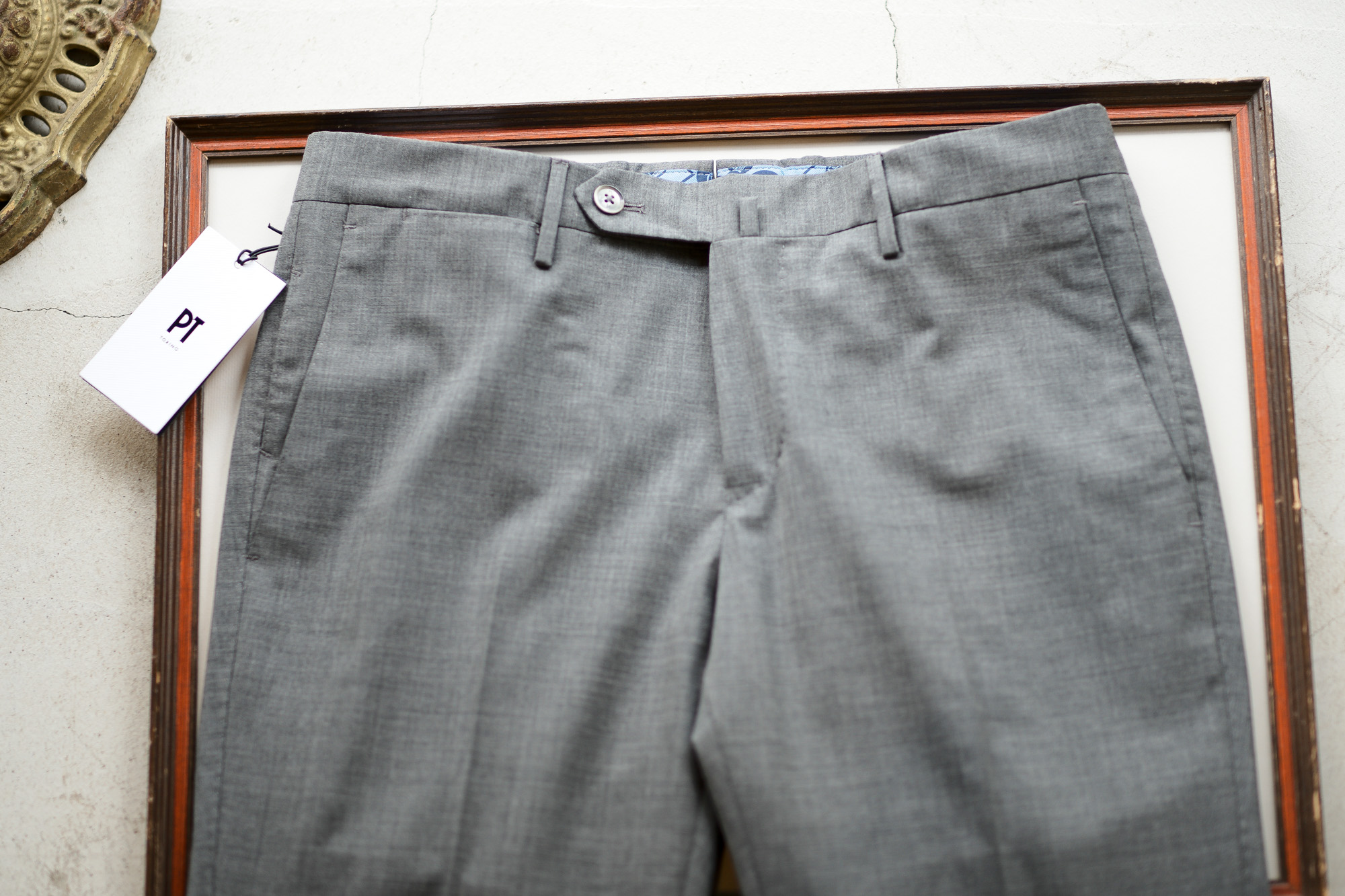 PT TORINO(ピーティートリノ) TRAVELLER (トラベラー) SUPER SLIM FIT (スーパースリムフィット) WASHABLE TECHNO WOOL ストレッチ ウォッシャブル トロピカル サマーウール スラックス GRAY (グレー・0230) 2020 春夏新作 pttorino 愛知 名古屋 altoediritto アルトエデリット