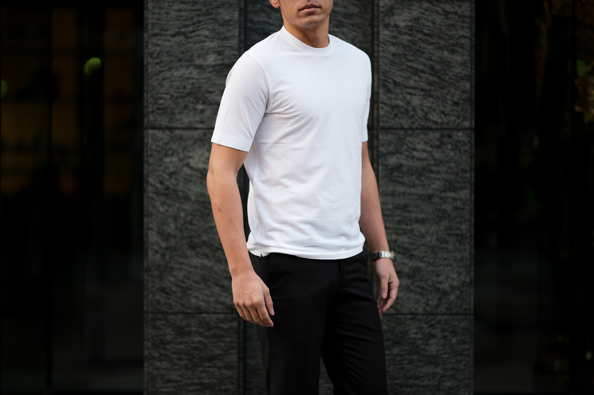 ZANONE(ザノーネ) Crew Neck T-shirt (クルーネックTシャツ) ice cotton アイスコットン Tシャツ WHITE (ホワイト・Z0001) MADE IN ITALY(イタリア製) 2020 春夏 【ご予約受付中】愛知 名古屋 altoediritto アルトエデリット tee 夏Tシャツ