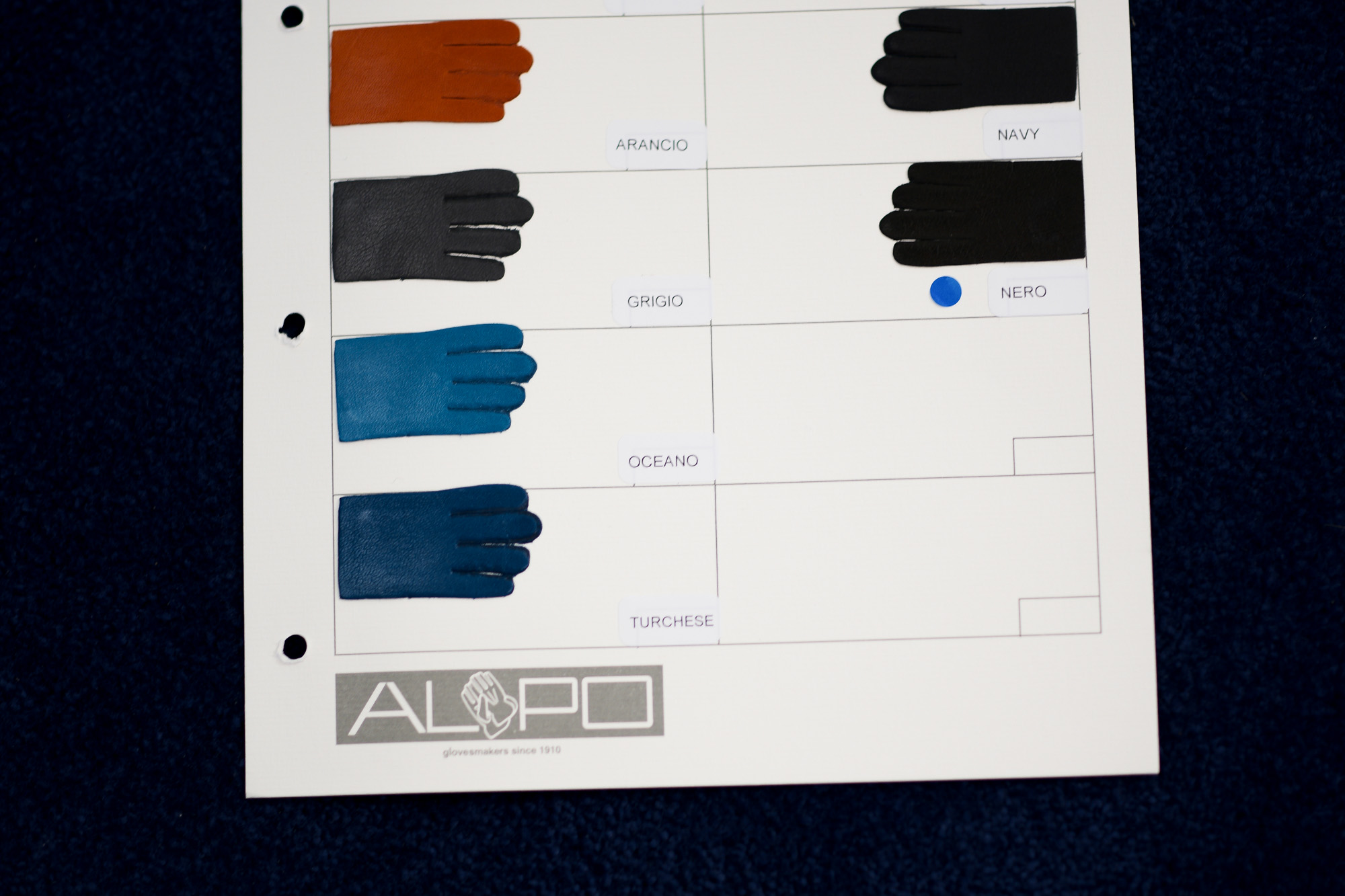 ALPO / アルポ 2020 秋冬 メイン 展示会 レザーグローブ Nappa Leather ナッパレザー COGNAC ミディアムブラウン CONER ダークブラウン NERO ブラック 6 1/2 7 7 1/2 8 8 1/2 愛知 名古屋 Alto e Diritto アルトエデリット