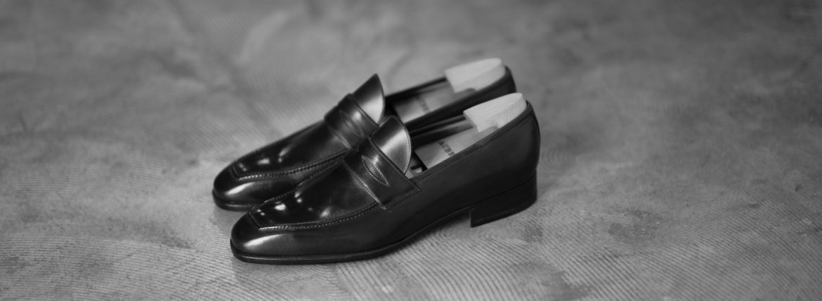 AUBERCY // "LUPIN" 3565 Coin Loafer Nero 2020AW オーベルシー ルパン ヴィッテロレザー カーフレザー コインローファー ブラック ローファー ドレスシューズ 日本代理店 愛知 名古屋 altoediritto アルトエデリット