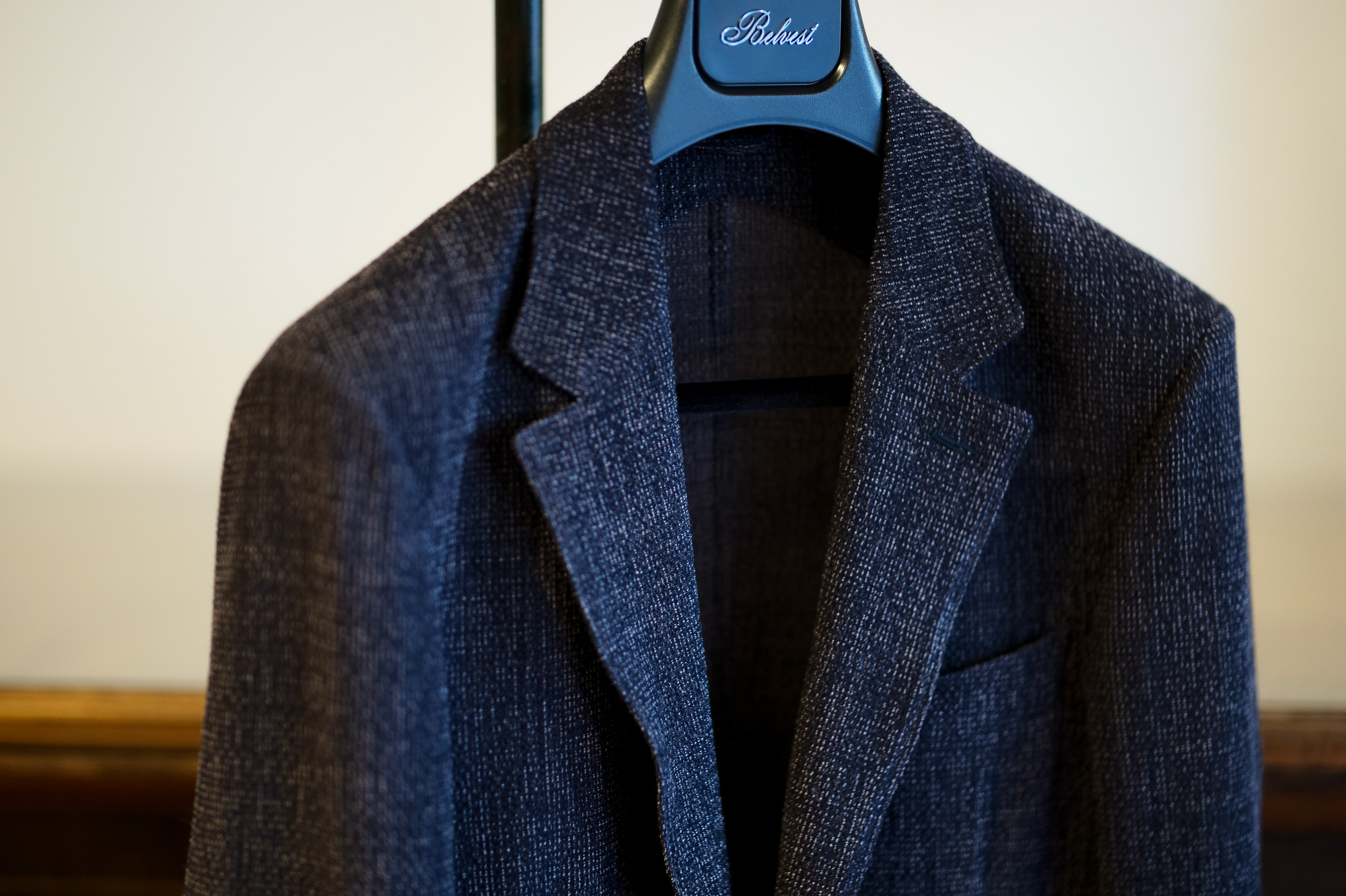 BELVEST (ベルベスト) CAPSULE SINGLE BREASTE JACKET 2PATCH WOOL SLAB COMFORT ストレッチ サマーウールスラブ ジャケット NAVY (ネイビー) Made in italy (イタリア製) 2020 春夏新作 愛知 名古屋 altoediritto アルトエデリット