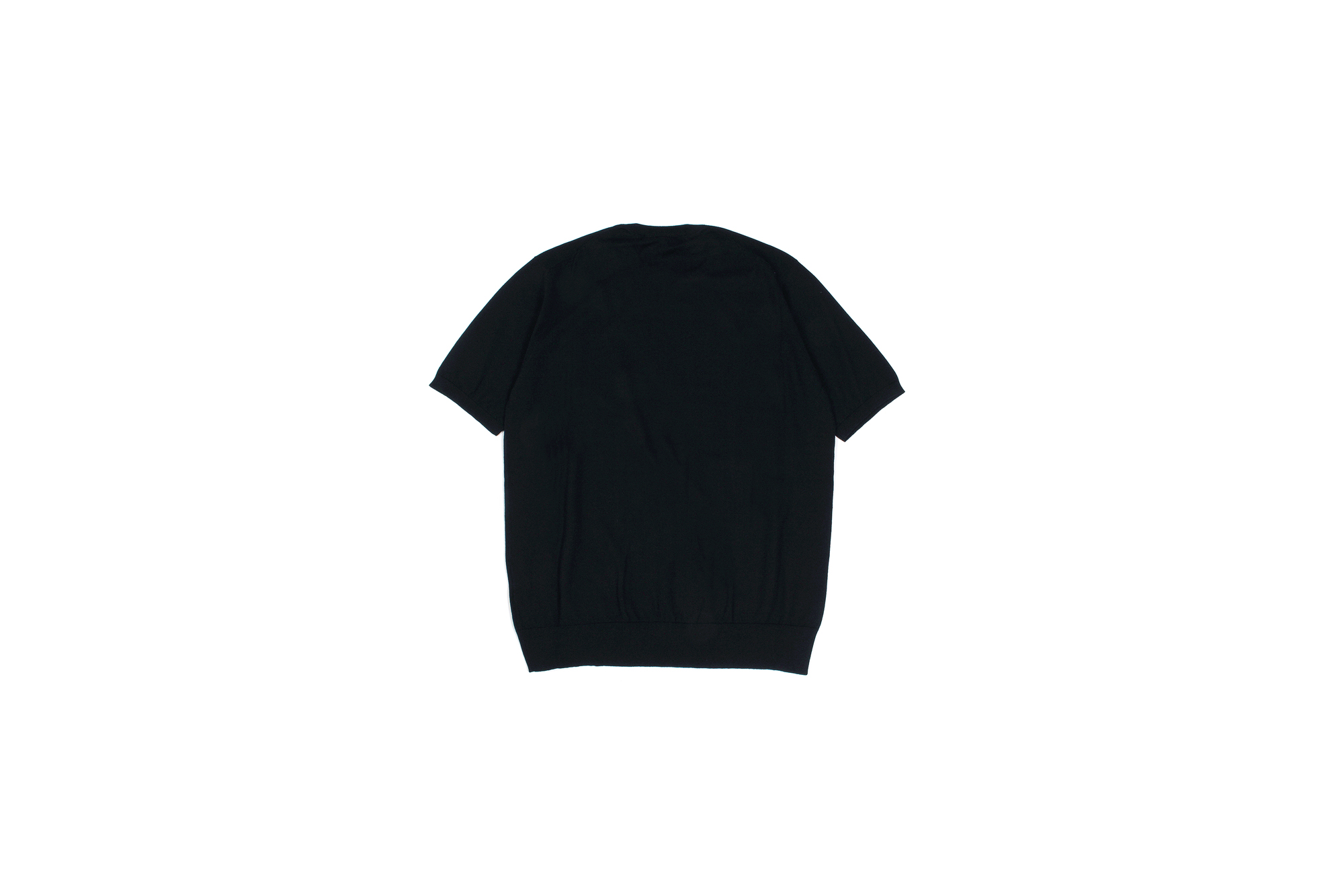 Cruciani(クルチアーニ) 33G Knit T-shirt 33ゲージ コットン ニット Tシャツ BLACK (ブラック・Z0048)  made in italy (イタリア製) 2020 春夏新作 愛知 名古屋 altoediritto アルトエデリット ニットTEE