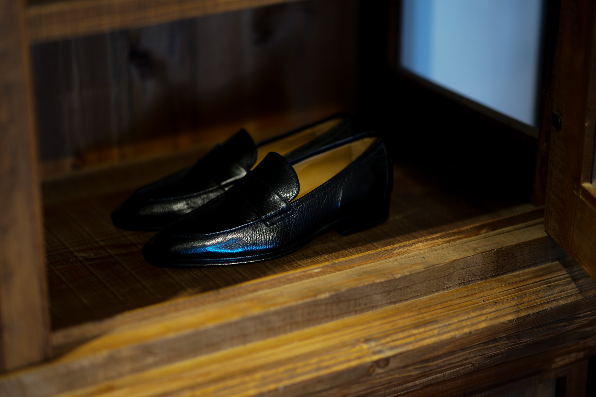 ENZO BONAFE(エンツォボナフェ) ART. EB-08 Coin Loafer コインローファー LAMA ラマレザー ドレスシューズ ローファー NERO(ブラック) made in italy (イタリア製) 2020 春夏 【ご予約受付中】愛知 名古屋 enzobonafe エンツォボナフェ eb08 ローファー zodiac nagoya alto e diritto altoediritto アルトエデリット コードバン