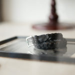 J&M DAVIDSON (ジェイアンドエムデヴィッドソン) ENVELOPE BUCKLE PLATED BELT 25MM NICKEL (エンベロープ バックル プレーテッド ベルト 25 MM) CALF LEATHER (カーフレザー) メッシュベルト BLACK (ブラック・999) Made in spain (スペイン製) 2020 春夏新作のイメージ