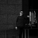 lucien pellat-finet(ルシアン ペラフィネ) Cashmere Crew Neck Sweater カシミア クルーネック セーター LODEN (オリーブ) made in scotland (スコットランド製) 2020 春夏のイメージ