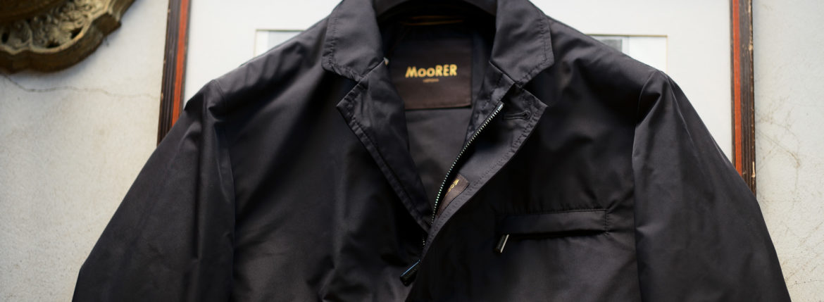 MOORER(ムーレー) GHIBERTI-KM1 (ギベルティ) ナイロン シングル ジャケット NERO (ブラック) Made in italy (イタリア製) 2020 春夏新作 愛知 名古屋 altoediritto アルトエデリット