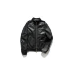 SILENCE(サイレンス) Single Leather Jacket (シングルレザー ジャケット) Lambskin Nappa Leather (ラムナッパ レザー) シングル ライダース ジャケット NERO (ブラック) Made in italy (イタリア製) 2020 春夏新作 【第2便ご予約開始】【2020年5月上旬入荷分】のイメージ