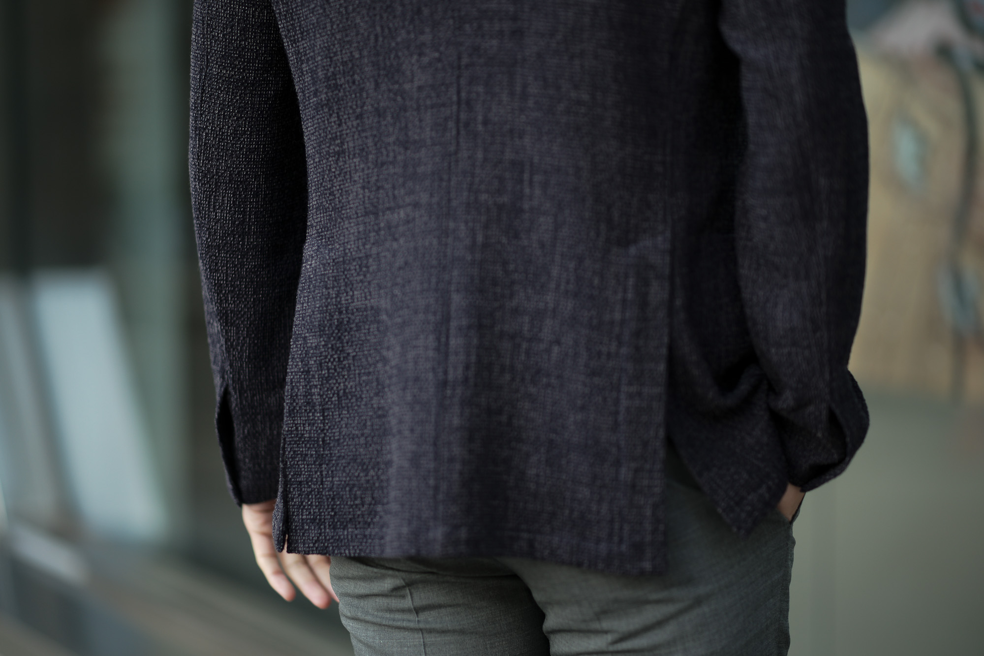 BELVEST (ベルベスト) CAPSULE SINGLE BREASTE JACKET 2PATCH WOOL SLAB COMFORT ストレッチ サマーウールスラブ ジャケット NAVY (ネイビー) Made in italy (イタリア製) 2020 春夏新作 愛知 名古屋 altoediritto アルトエデリット