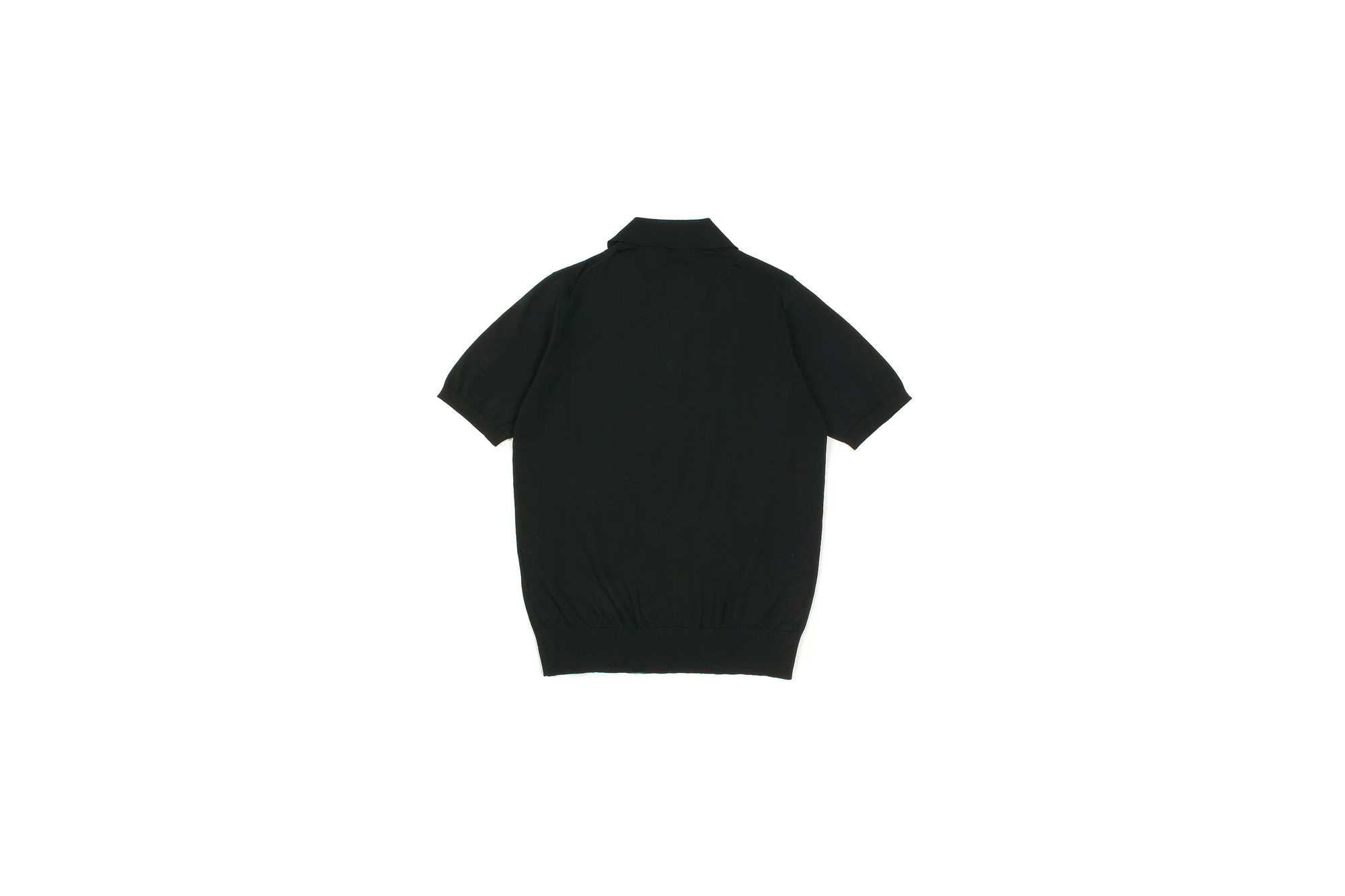 Cruciani(クルチアーニ) 33G Knit Polo Shirt 33ゲージ コットン ニット ポロシャツ BLACK (ブラック・Z0048) made in italy (イタリア製) 2020 春夏新作 愛知 名古屋 altoediritto アルトエデリット