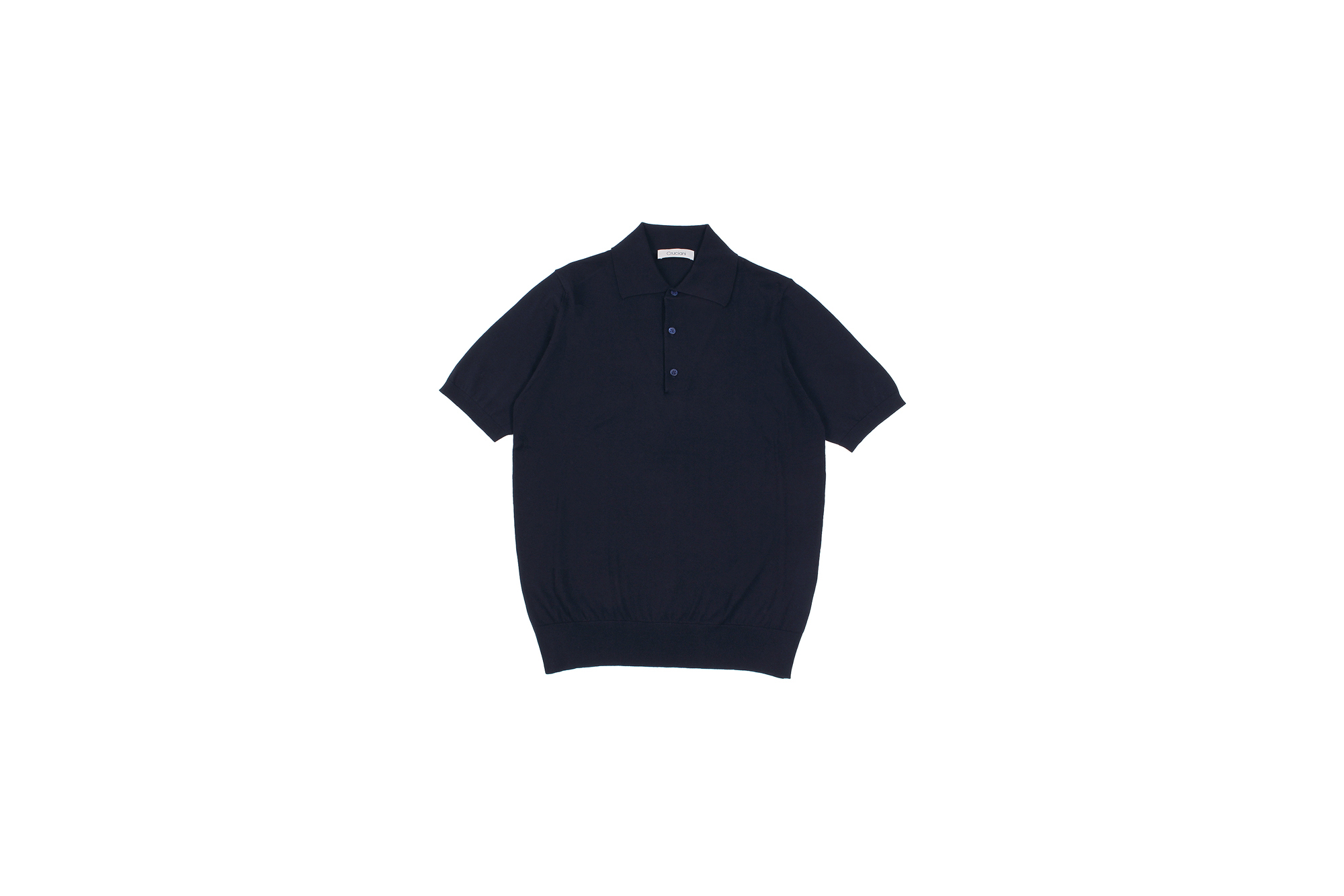 Cruciani(クルチアーニ) 33G Knit Polo Shirt 33ゲージ コットン ニット ポロシャツ NAVY (ネイビー・Z0064) made in italy (イタリア製) 2020 春夏新作 愛知 名古屋 altoediritto アルトエデリット