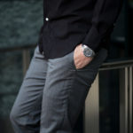 cuervo bopoha (クエルボ ヴァローナ) Sartoria Collection (サルトリア コレクション) Brad (ブラッド) Super 120’s WASHABLE TROPICAL WOOL ウォッシャブル ストレッチ トロピカルウール サマーウール スラックス GRAY (グレー) MADE IN JAPAN (日本製) 2020 春夏新作のイメージ