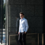 cuervo bopoha(クエルボ ヴァローナ) Sartoria Collection (サルトリア コレクション) Pier(ピエル) STRETCH COTTON ストレッチコットン シャツ SAX (サックス) MADE IN ITALY (イタリア製) 2020 春夏新作のイメージ