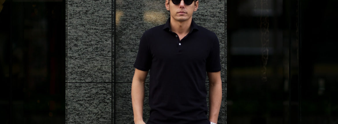 FEDELI(フェデーリ) Piquet Polo Shirt (ピケ ポロシャツ) カノコ ポロシャツ NAVY (ネイビー・626) made in italy (イタリア製)2020 春夏新作 愛知 名古屋 altoediritto アルトエデリット ポロ