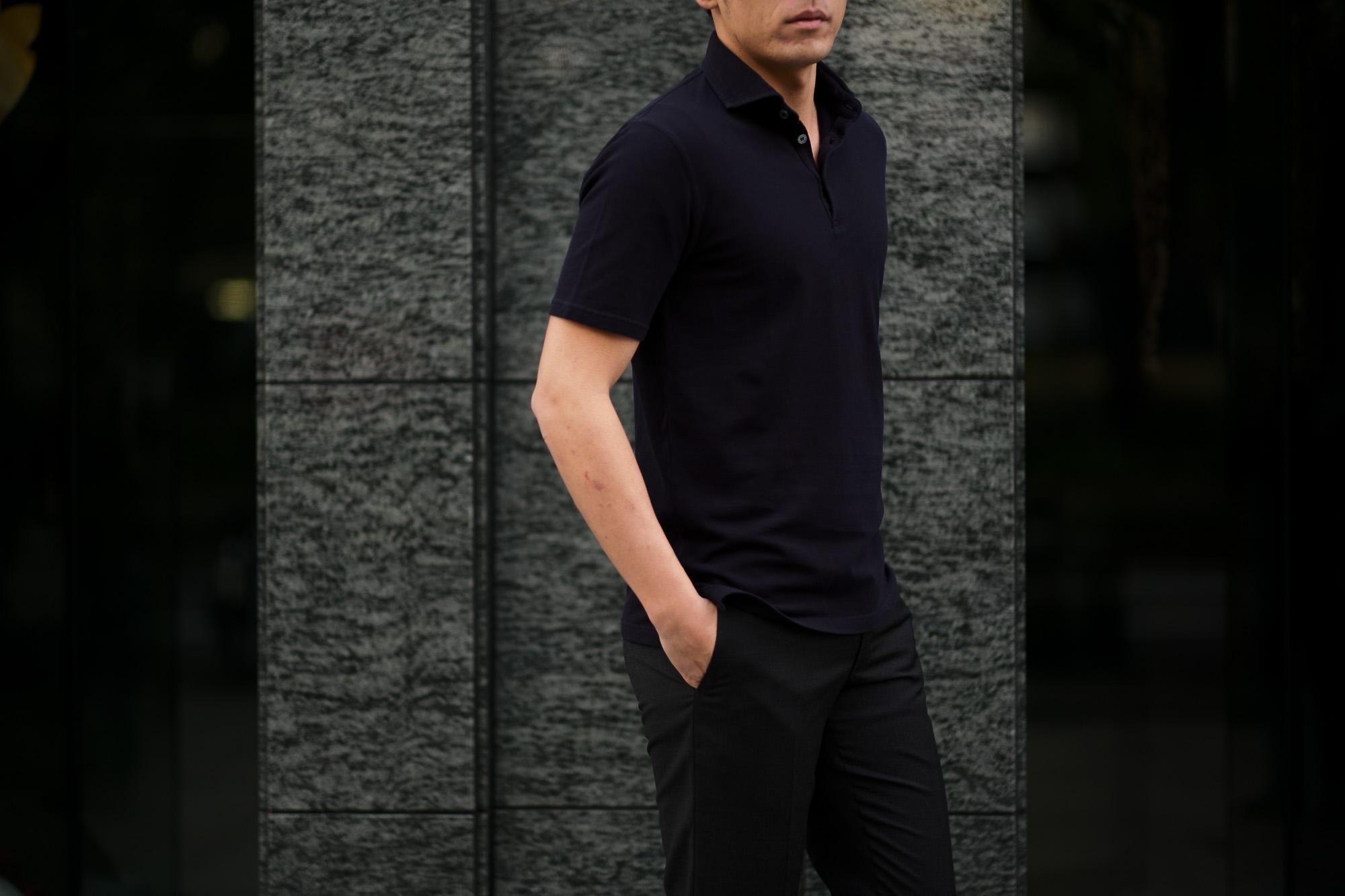 FEDELI(フェデーリ) Piquet Polo Shirt (ピケ ポロシャツ) カノコ ポロシャツ NAVY (ネイビー・626) made in italy (イタリア製)2020 春夏新作 愛知 名古屋 altoediritto アルトエデリット ポロ