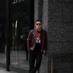 Georges de Patricia “Huracan” 925 STERLING SILVER Super Soft Shrunken Deerskin DOUBLE RIDERS “BURGUNDY”のイメージ