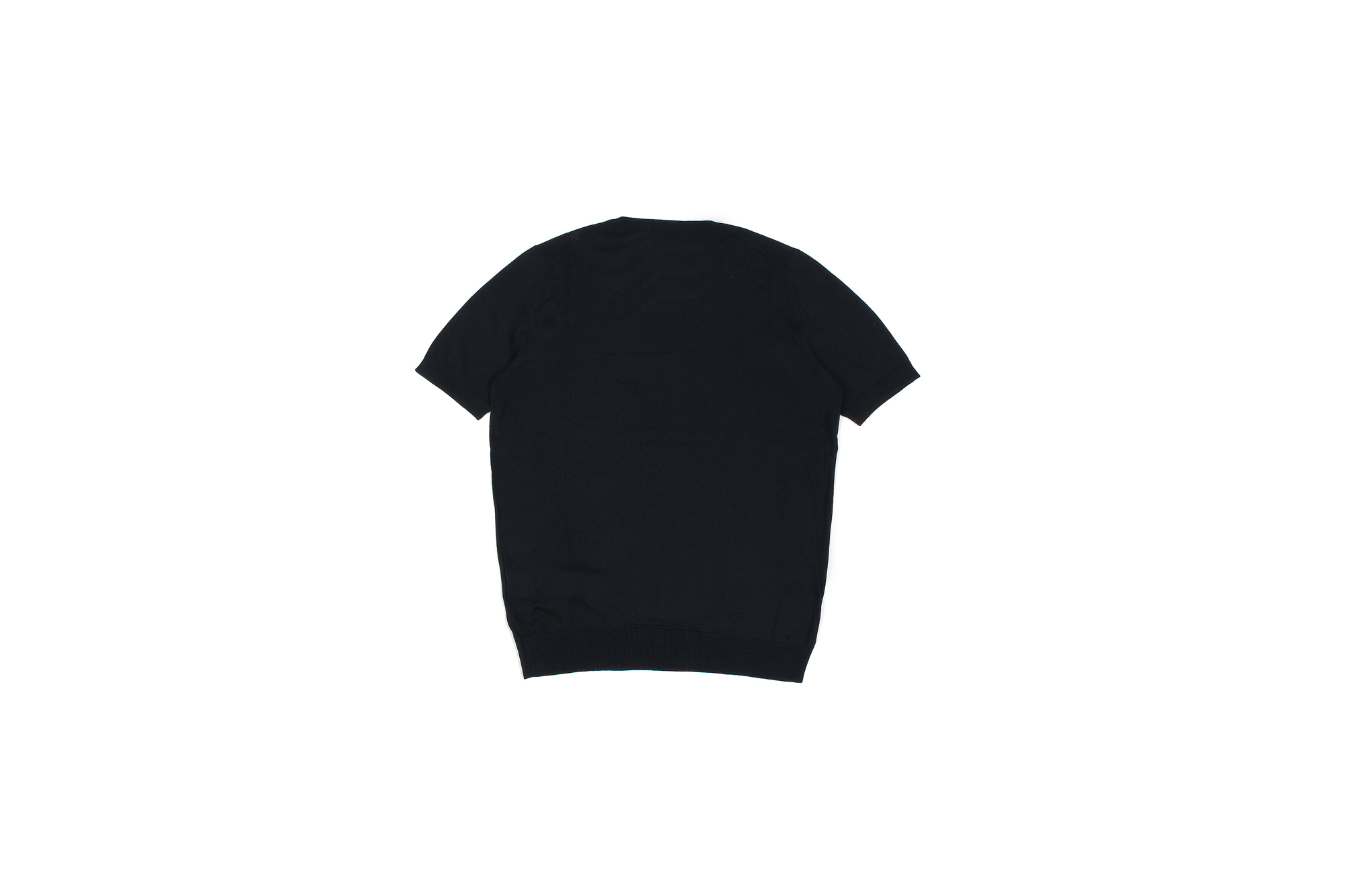 Gran Sasso (グランサッソ) Silk Knit T-shirt (シルクニット Tシャツ) SETA (シルク 100%) ショートスリーブ シルク ニット Tシャツ BLACK (ブラック・099)　made in italy (イタリア製) 2020 春夏新作 gransasso 愛知 名古屋 altoediritto アルトエデリット