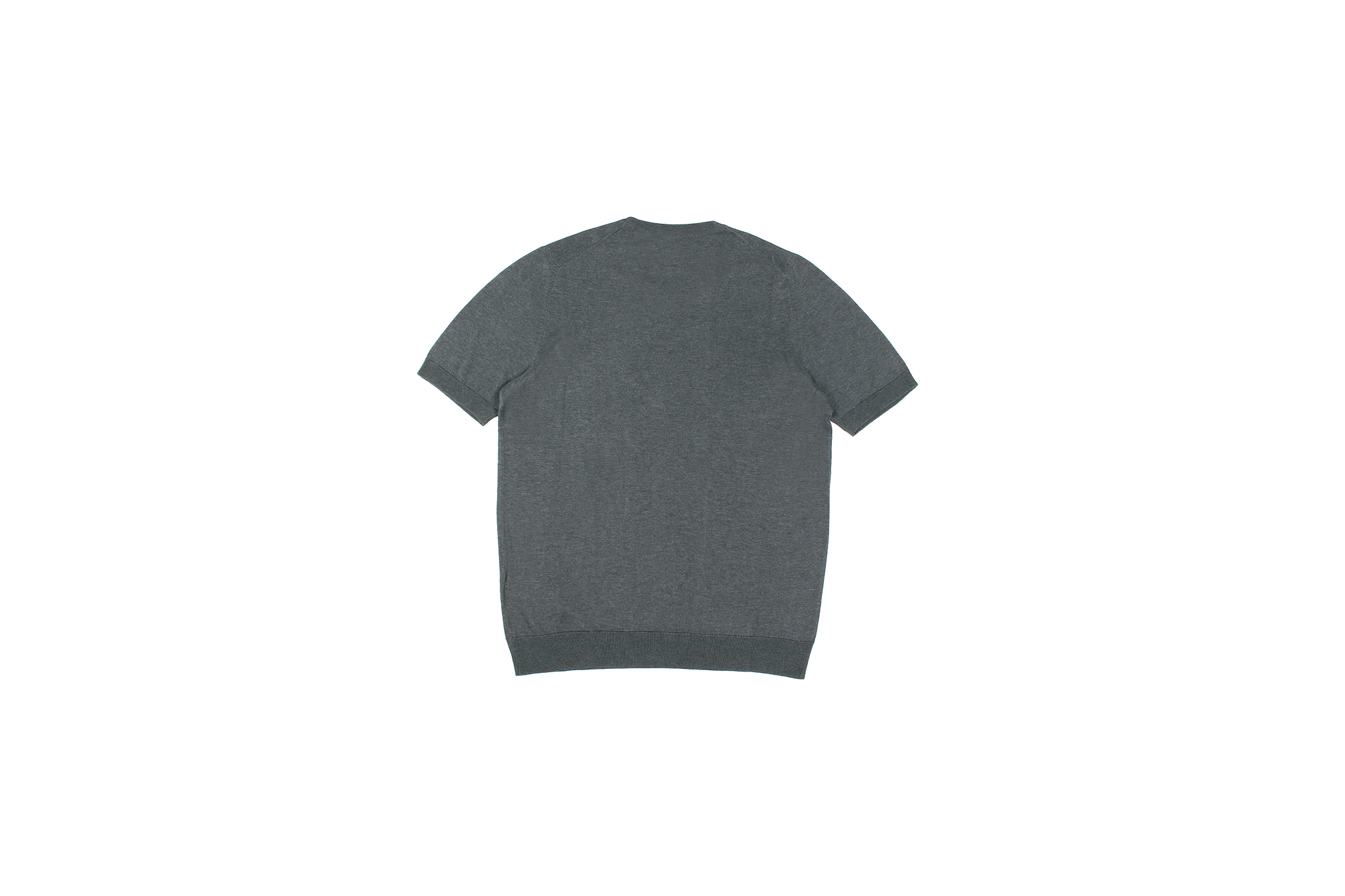 Gran Sasso (グランサッソ) Silk Knit T-shirt (シルクニット Tシャツ) SETA (シルク 100%) ショートスリーブ シルク ニット Tシャツ GREY (グレー・097)　made in italy (イタリア製) 2020 春夏新作 gransasso 愛知 名古屋 altoediritto アルトエデリット